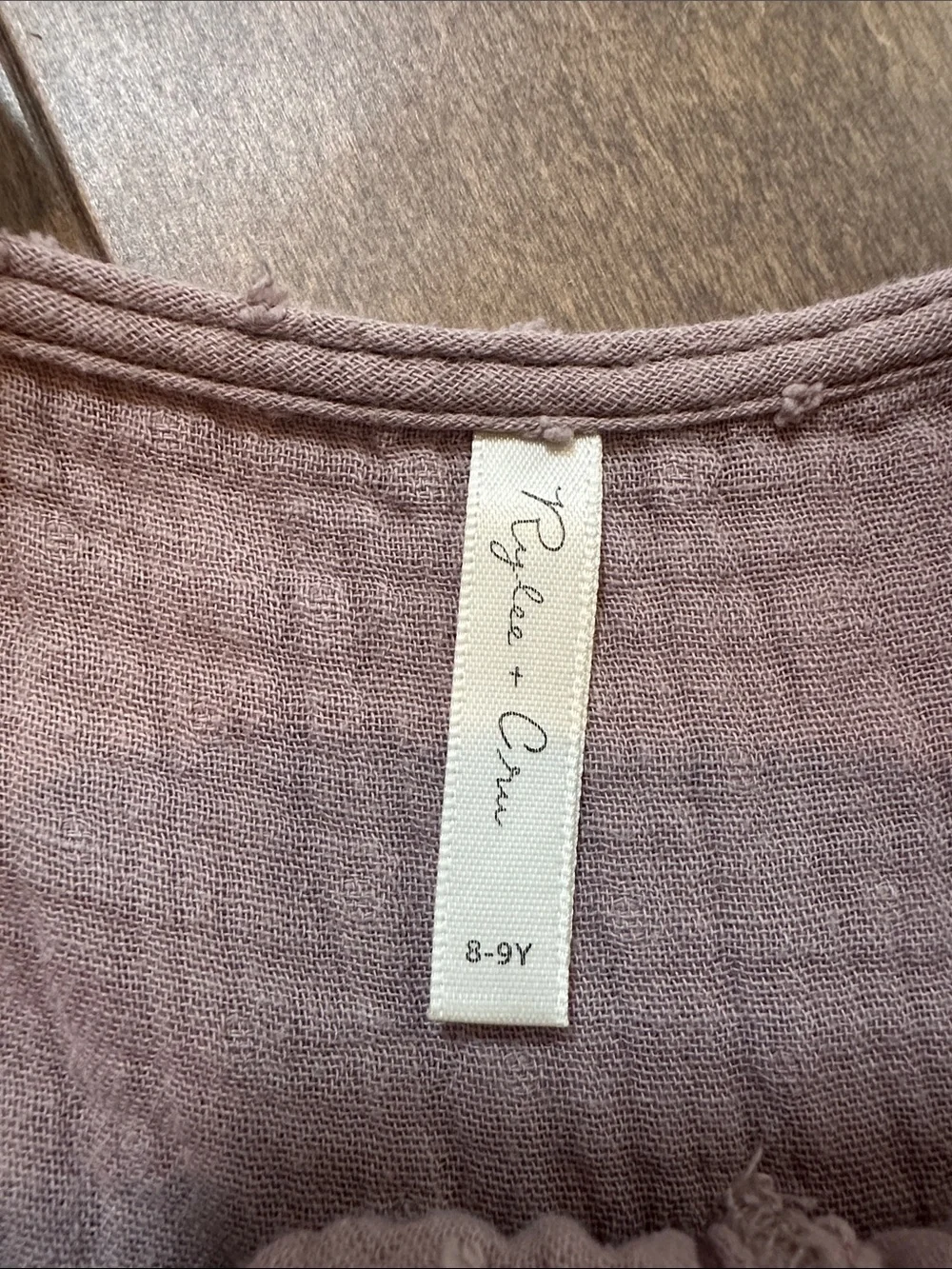 Rylee + Cru Sleeveless Cotton Gauze Dress - Mauve